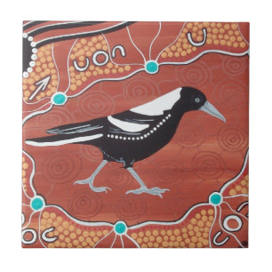 Azulejo De Cerâmica Sonho do Magpie