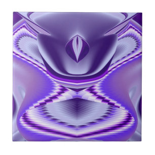 Azulejo De Cerâmica Sonhos de Arco-Íris de Flor Roxo
