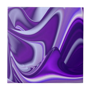 Azulejo De Cerâmica Sonhos de Arco-Íris de Flor Roxo