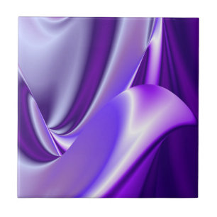 Azulejo De Cerâmica Sonhos de Arco-Íris de Flor Roxo