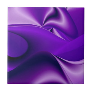 Azulejo De Cerâmica Sonhos de Arco-Íris de Flor Roxo