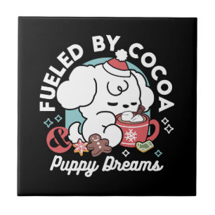 Azulejo De Cerâmica Sonhos De Bolachas Cozy - Chocolate Quente e Natal