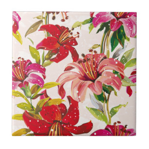 Azulejo De Cerâmica Sonhos florais #4 em Susiejayne