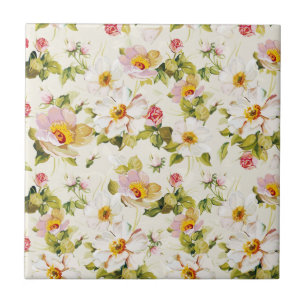 Azulejo De Cerâmica Sonhos Florais #8 em Susiejayne