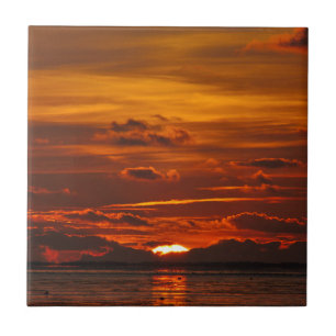 Azulejo De Cerâmica Sonnenuntergang am Meer