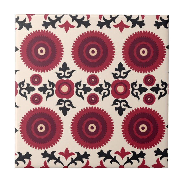 Azulejo De Cerâmica Sonya Suzani (Frente)