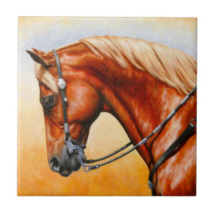 Azulejo De Cerâmica Sorrel Western Pleasure Quarter Horse