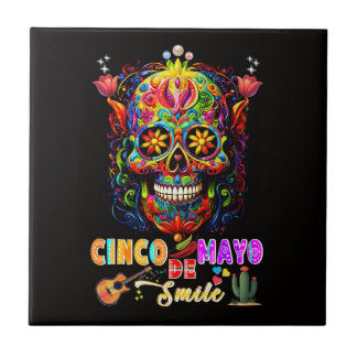 Azulejo De Cerâmica Sorriso de Cinco De Mayo