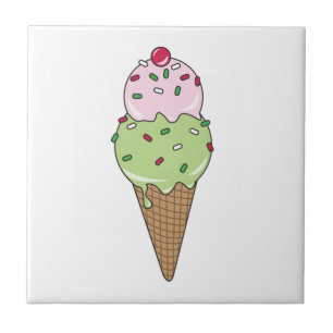 Azulejo De Cerâmica Sorvete Cone