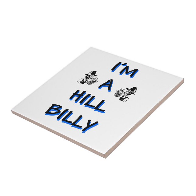 Azulejo De Cerâmica Sou um caipira (Lateral)