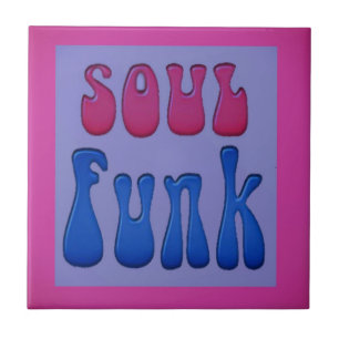 Azulejo De Cerâmica Soul Music Funky Palavras gráficas