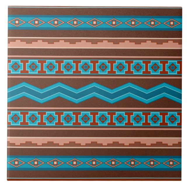 Azulejo De Cerâmica Southwest Style Geometric Cameron Gorge Design (Frente)