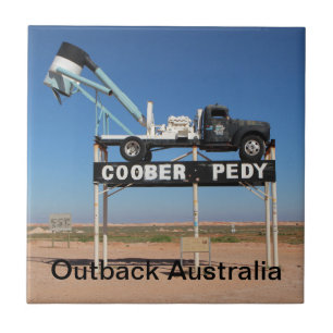 Azulejo De Cerâmica Souvenir Personalizado do Pedy Outback Coober