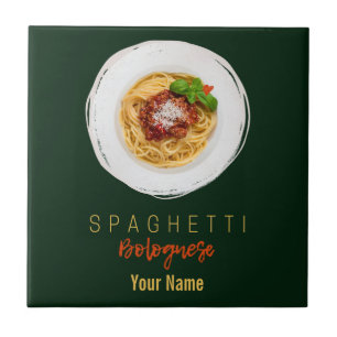 Azulejo De Cerâmica Spaghetti bolognese macarrão-macarrão