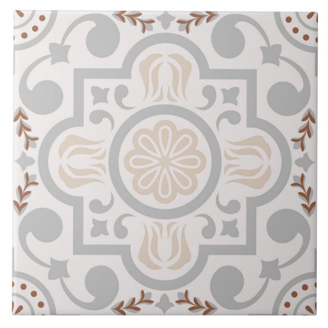 Azulejo De Cerâmica Spanish Portuguese Boho  (Frente)