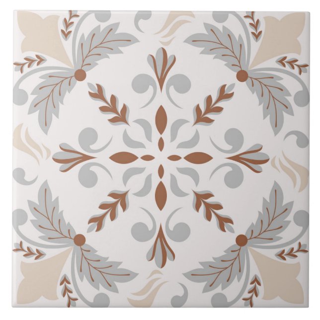 Azulejo De Cerâmica Spanish Portuguese Boho  (Frente)