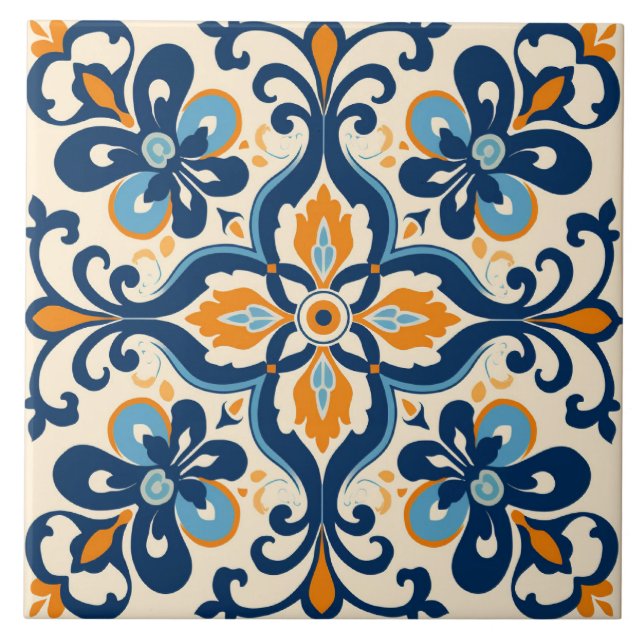 Azulejo De Cerâmica Spanish Tile Mediterranean Ceramic Tile (Frente)