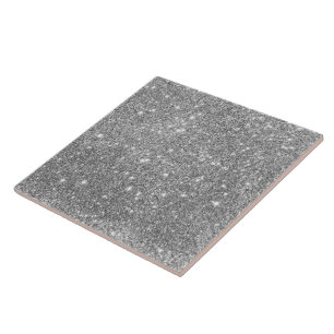 Azulejo De Cerâmica Sparkles de prata do brilho