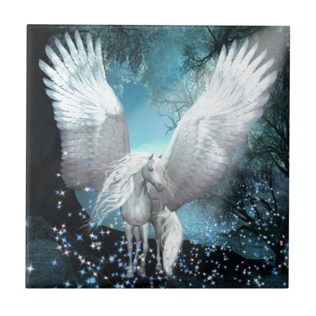 Azulejo De Cerâmica Sparkling Pegasus (Frente)