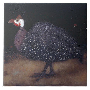Azulejo De Cerâmica Speckled Guineafowl Bird (por Jan Mankes)