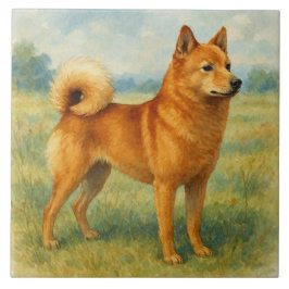 Azulejo De Cerâmica Spitz Finlandês