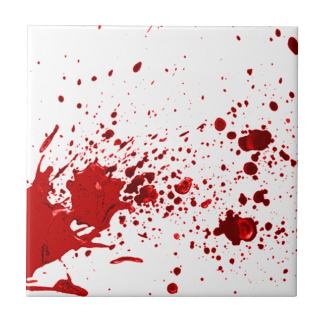 Azulejo De Cerâmica splatter 1 do sangue (Frente)