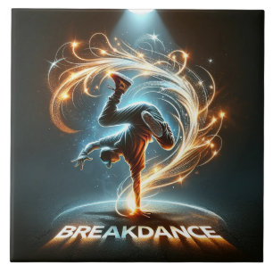 Azulejo De Cerâmica "Spotlight Groove" - dançando em destaque!