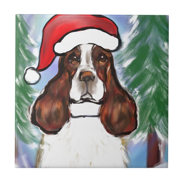 AZULEJO DE CERÂMICA  SPRINGER SPANIEL INGLÊS (Frente)