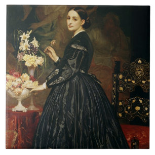 Azulejo De Cerâmica Sra. James Guthrie, c.1864-5 (óleo em canvas)