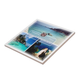 Azulejo De Cerâmica SRD035 CALA MARIOLU, Mosaico, Sardenha,