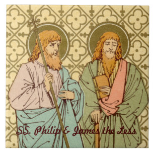 Azulejo De Cerâmica SS. Filipe e Tiago o Menor (RLS 15)