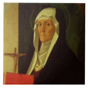 Azulejo De Cerâmica St. Clare, c.1485-90 (tempera no painel)