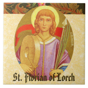 Azulejo De Cerâmica St. Florian de Lorch (PM 03)