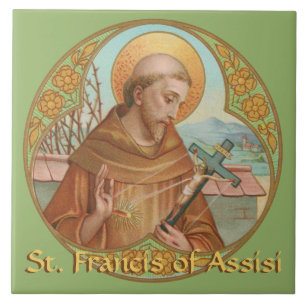 Azulejo De Cerâmica St Francis de Assisi (BK 002)