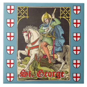 Azulejo De Cerâmica St. George a Cavalo (BS 01)