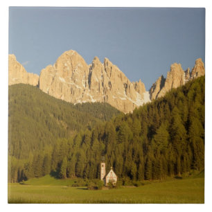 Azulejo De Cerâmica St Giovanni, Val di Funes, Dolomitas, Itália