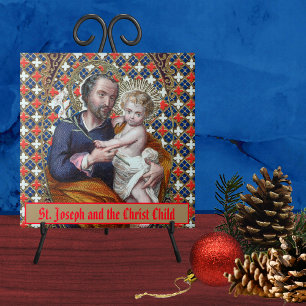 Azulejo De Cerâmica St. José e o Menino Jesus (DPT 002)