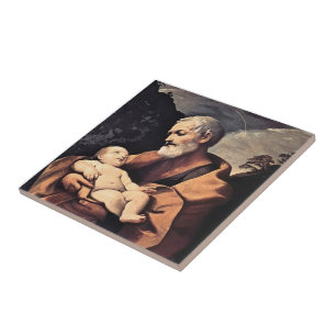 Azulejo De Cerâmica St Joseph por Guido Reni
