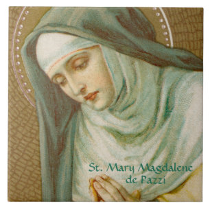 Azulejo De Cerâmica St. Maria Madalena de Pazzi (JM 45)