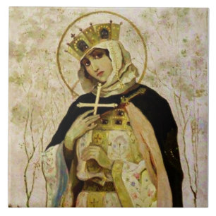 Azulejo De Cerâmica “St Olga” por Mikhail Nesterov