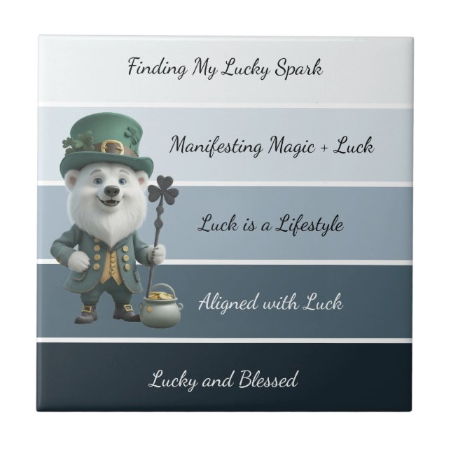 Azulejo De Cerâmica St. Patrick’s Affirmation (Frente)