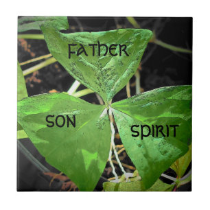 Azulejo De Cerâmica St Patrick usou um trevo