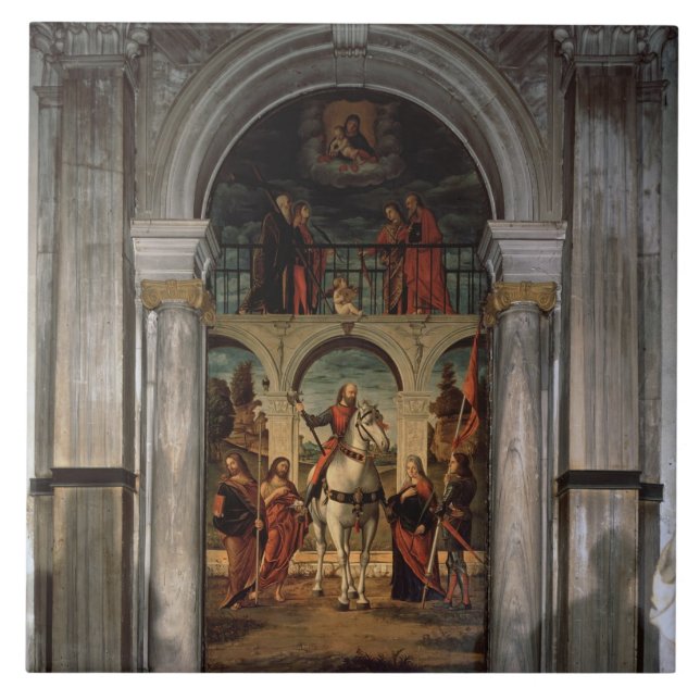 Azulejo De Cerâmica St. Vitalis e santos (Frente)