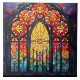 Azulejo De Cerâmica Stained Glass