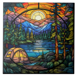 Azulejo De Cerâmica Stained Glass