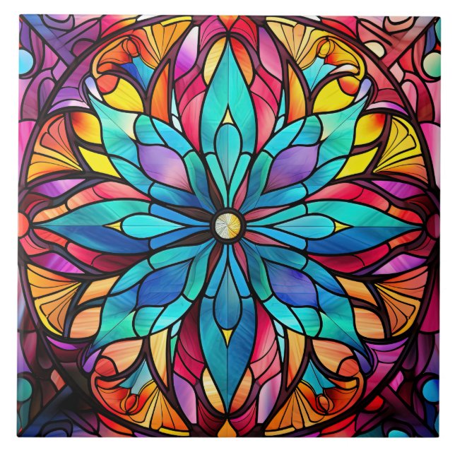 Azulejo De Cerâmica Stained Glass  (Frente)