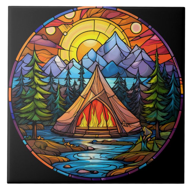 Azulejo De Cerâmica Stained Glass  (Frente)