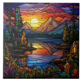 Azulejo De Cerâmica Stained Glass