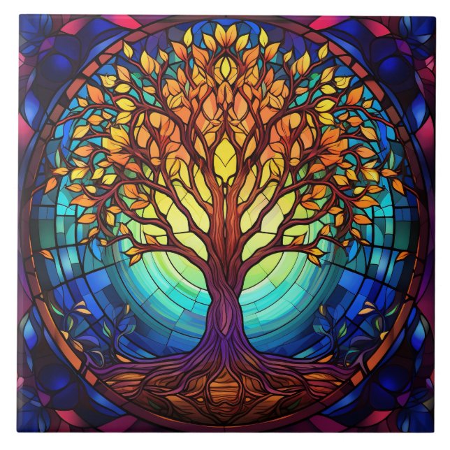 Azulejo De Cerâmica Stained Glass  (Frente)