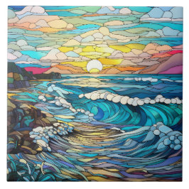 Azulejo De Cerâmica Stained Glass